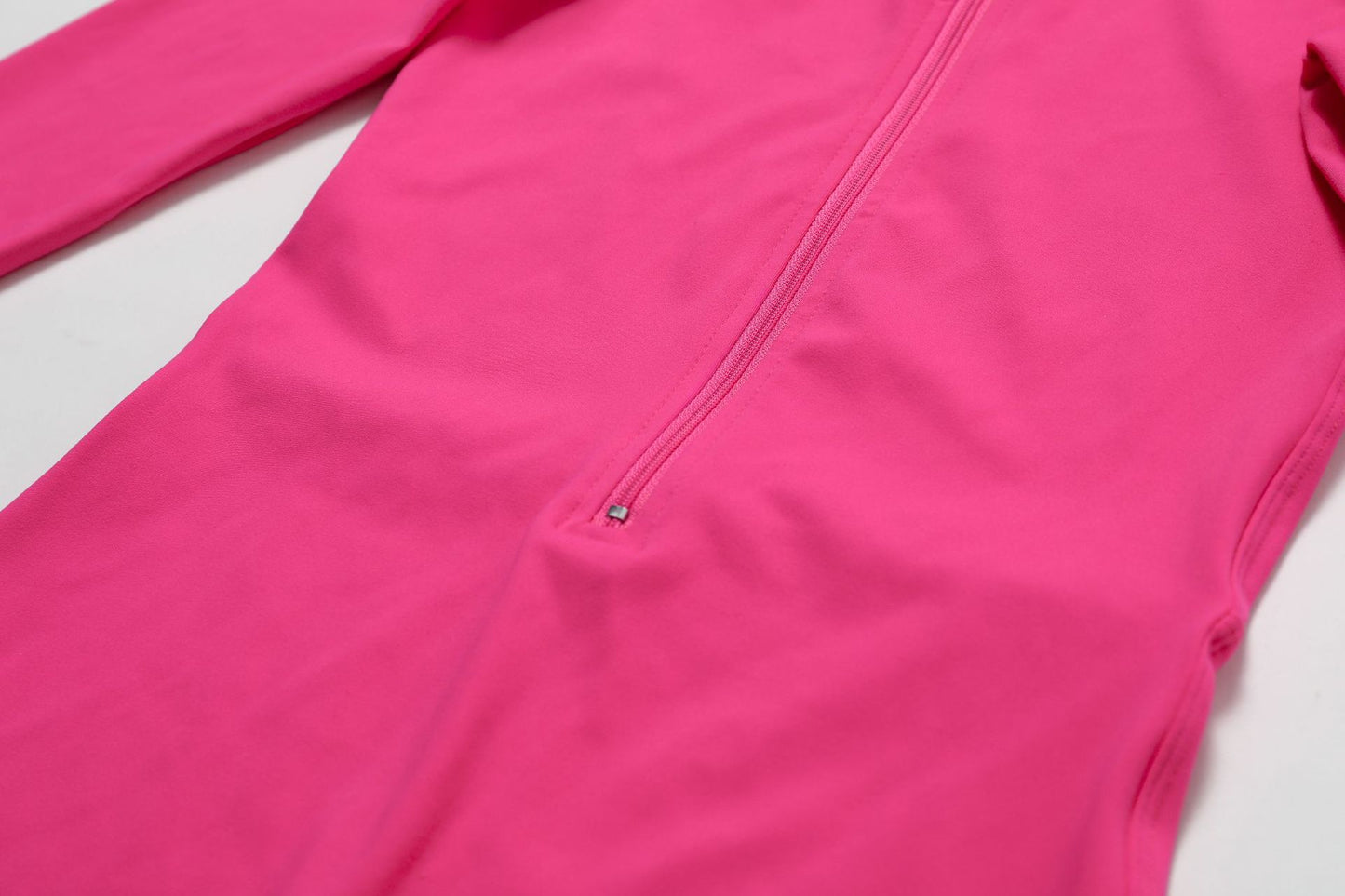 Zipper Long-Sleeve Short Jumpsuit