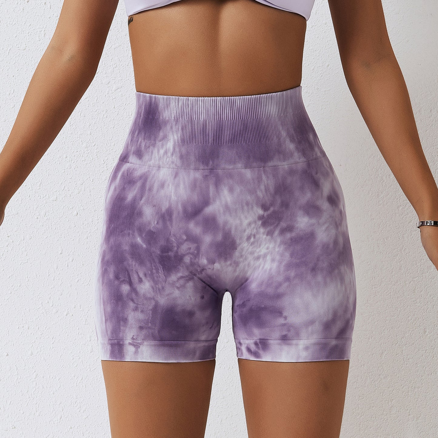 Tie-Dye Seamless Yoga Shorts