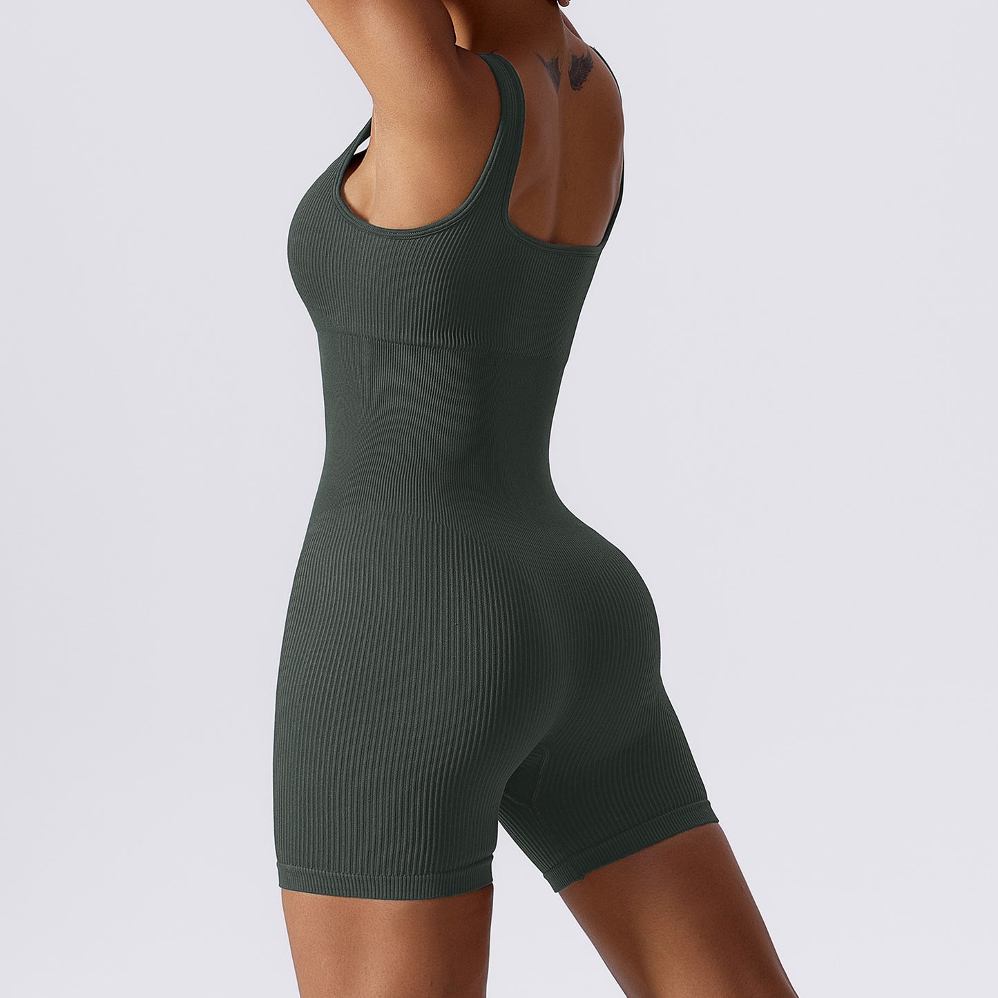 Seamless Yoga Short Bodysuit